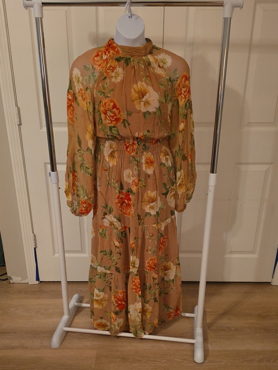 Anthropologie Dresses & Skirts - 1X Anthropologie Floral Mockneck Maxi Dress in Floral Print